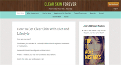 Desktop Screenshot of clearskinforever.net